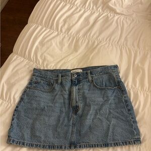 Abercrombie & Fitch Blue Denim Mini Skirt